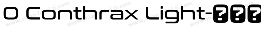0 Conthrax Light字体转换